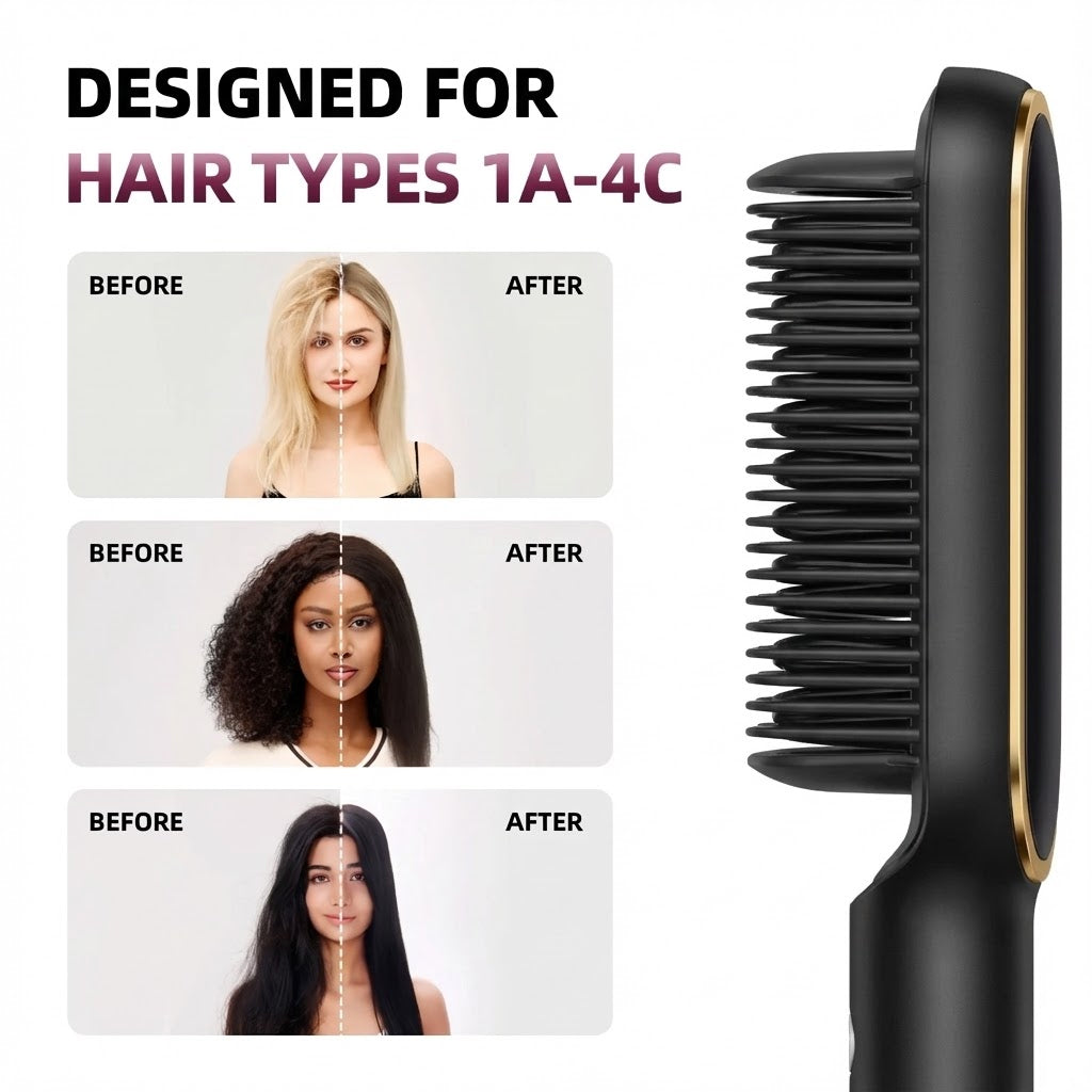 5-in-1 hair styler + Silicone Scrubber & Massager Mat
