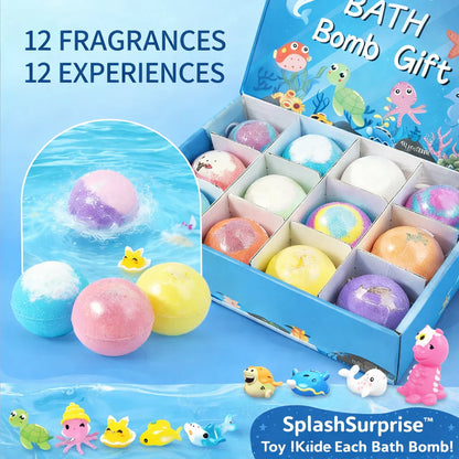 Easter Surprise Bath Bombs WITH TOYS for KIDS (PACK OF 12)
