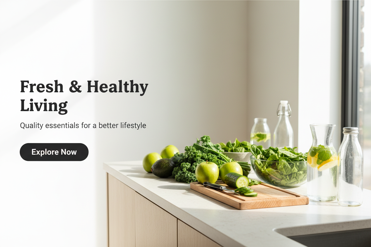 Fresh & Healthy Living Banner