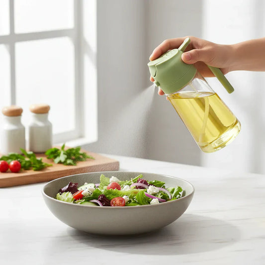 Sprayable And Pourable Glass Oil Bottle